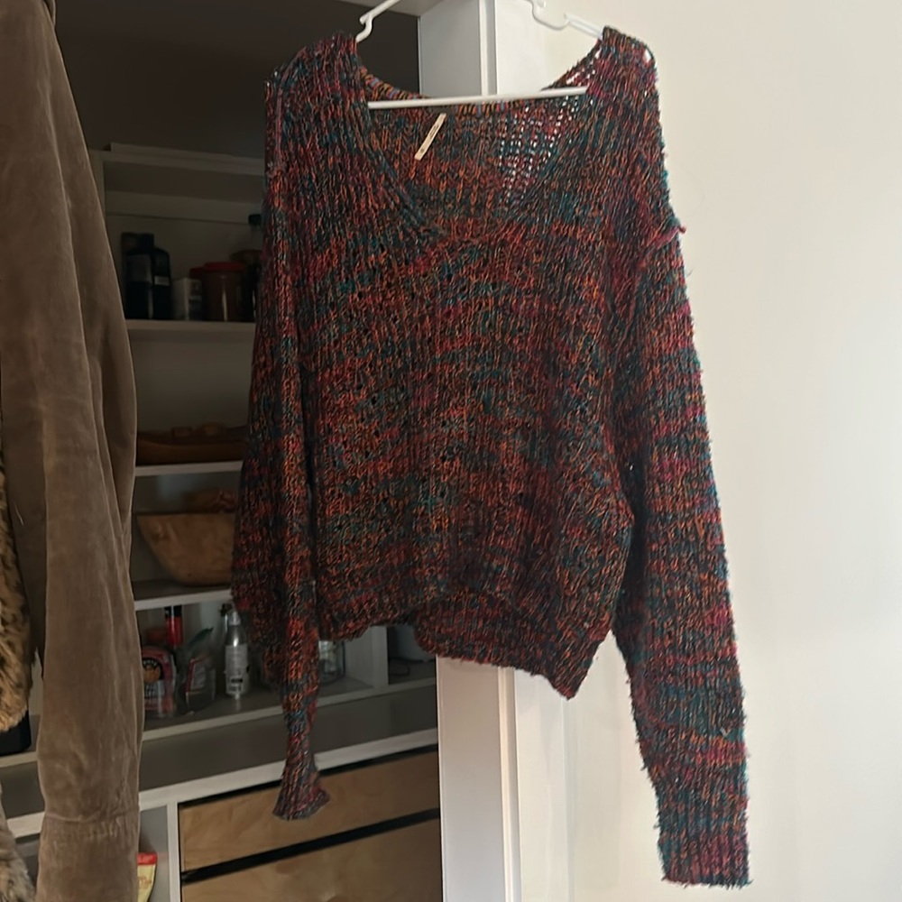 Free people colorful sweater.